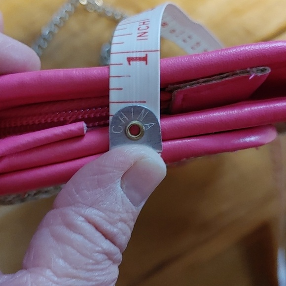 NWT Ardene Straw & Hot Pink Bag - Picture 9 of 11